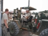 Maintenance section gets out the big cleaning equipment