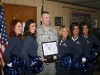 SSG McMillian and the Houston Texans Cheerleaders